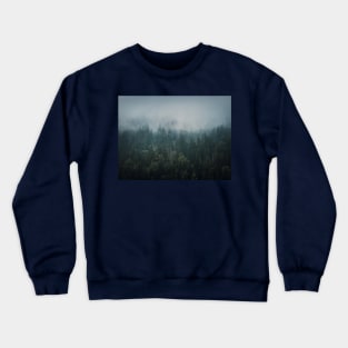 Misty fir forest Crewneck Sweatshirt